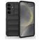 Mobigear Bumpy Samsung Galaxy S25 Hoesje Flexibel TPU Backcover - Zwart