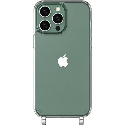 Mobigear Mix & Match Doorzichtig iPhone 14 Pro Flexibel TPU Hoesje met koord - Transparant