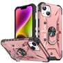 Mobigear Armor Ring iPhone 14 Hoesje Hardcase Backcover Shockproof met Ringhouder - Roségoud