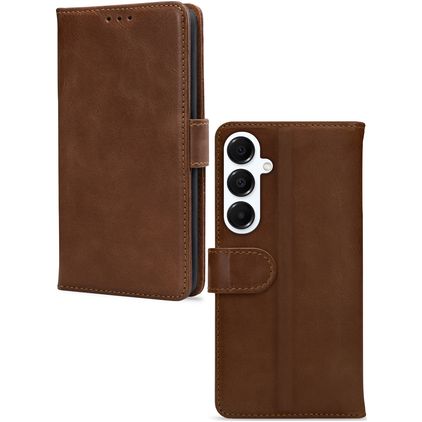 Mobilize Wallet Samsung Galaxy A16 Hoesje Echt Leer Bookcase Portemonnee - Bruin
