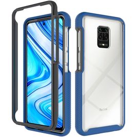 Mobigear Two-Layer Xiaomi Redmi Note 9 Pro Hoesje Hardcase Backcover Shockproof - Blauw