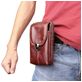 Mobigear Broekriemhoesje (max 17 cm x 10,5 cm) - Riemtasje - Holster - Bruin
