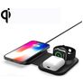 Mobigear Magnetic Folding 3in1 Draadloze lader Qi Wireless 15W - Zwart