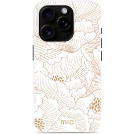 MIO iPhone 16 Pro MagSafe Hoesje Hardcase Backcover - White Roses