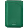 Nudient Magnetic Leren Pasjeshouder - 3 Pasjes - MagSafe Compatible - Emerald Green