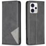 Mobigear Rhombus Slim Motorola Moto G53 5G Hoesje Bookcase - Zwart