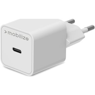Mobilize Single USB-C Oplader Power Delivery 30W - Wit