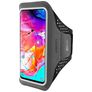 Mobiparts Comfort Fit Telefoonhouder Hardlopen Samsung Galaxy A70 Sport Hoesje Neopreen Sportarmband - Zwart