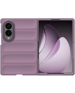 Mobigear Bumpy Samsung Galaxy Z Fold 8 Hoesje Flexibel TPU Backcover - Paars