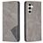 Mobigear Rhombus Slim Samsung Galaxy S23 FE Hoesje Bookcase - Grijs