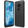 Mobigear Brushed Slim Nokia 7.2 Hoesje Flexibel TPU Backcover - Zwart