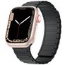 Mobigear Loop Mag Siliconen Apple Watch Bandje Magneetsluiting - 49/46/45/44 mm - Zwart