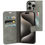 Mobiparts Classic Wallet iPhone 15 Pro Hoesje Bookcase Portemonnee - Granite Grey