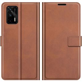 Mobigear Wallet Realme GT Hoesje Bookcase Portemonnee - Bruin