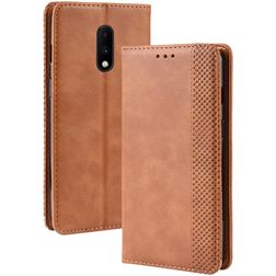 Mobigear Sensation OnePlus 7 Hoesje Bookcase Portemonnee - Cognac