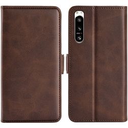 Mobigear Slim Magnet Sony Xperia 5 IV Hoesje Bookcase Portemonnee - Bruin