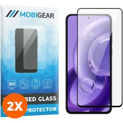 Mobigear Premium Motorola Edge 30 Neo Glazen Screenprotector - Case Friendly - Zwart (2-Pack)