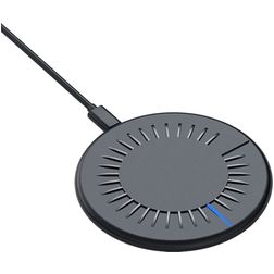 Mobigear Round Draadloze lader Qi Wireless 15W 2A - Zwart
