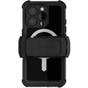 Ghostek Nautical Belt iPhone 16 Pro Waterdicht MagSafe Hoesje Hardcase Backcover Shockproof - Zwart