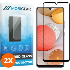 Mobigear Premium Samsung Galaxy A42 Glazen Screenprotector - Case Friendly - Zwart (2-Pack)