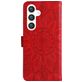 Mobigear Sunflower Samsung Galaxy S24 Plus Hoesje Bookcase Portemonnee - Rood