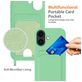 Mobigear Lanyard Card iPhone 17 Siliconen Hoesje met koord en Pasjeshouder - Groen