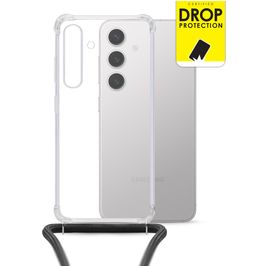 My Style Loop Doorzichtig Samsung Galaxy S24 FE Flexibel TPU Hoesje met koord - Transparant