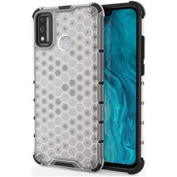 Mobigear Honeycomb HONOR 9X Lite Hoesje Hardcase Backcover Shockproof - Wit
