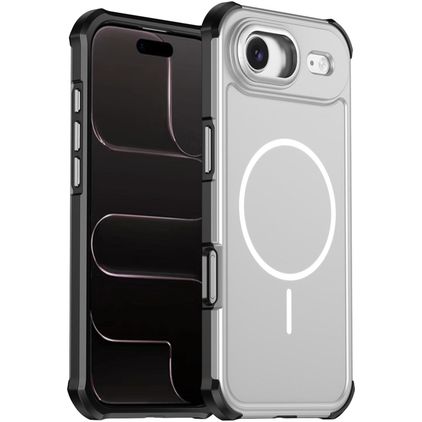 Mobigear Airbag Shockproof iPhone Air MagSafe Hoesje Hardcase Backcover Shockproof - Zilver