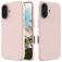 Mobigear Rubber Touch iPhone 16 Plus Siliconen Hoesje Backcover - Roze