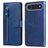 Mobigear Zipper iPhone Air Hoesje Bookcase Portemonnee - Blauw