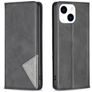 Mobigear Rhombus Slim iPhone 15 Hoesje Bookcase - Zwart