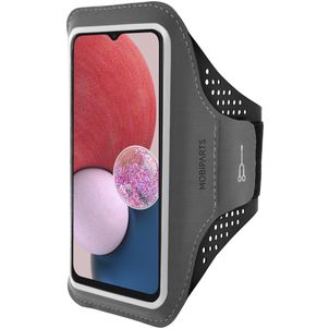 Mobiparts Comfort Fit Telefoonhouder Hardlopen Samsung Galaxy A04s Sport Hoesje Neopreen Sportarmband - Zwart