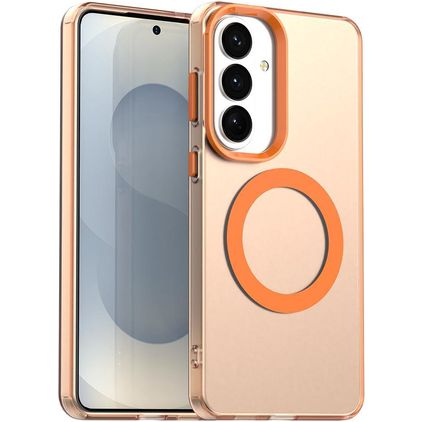 Mobigear Shockproof Samsung Galaxy S26 Plus MagSafe Hoesje Hardcase Backcover - Oranje