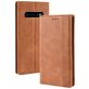 Mobigear Sensation Samsung Galaxy S10 Plus Hoesje Bookcase Portemonnee - Cognac