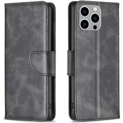Mobigear Excellent iPhone 15 Pro Max Hoesje Bookcase Portemonnee - Zwart