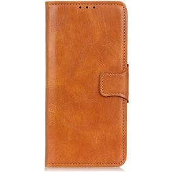 Mobigear Classy Motorola Moto G60s Hoesje Bookcase Portemonnee - Cognac