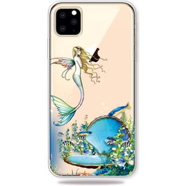 Mobigear Design iPhone 11 Pro Max Hoesje Flexibel TPU Backcover - Zeemeermin