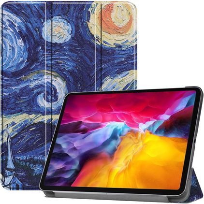 Mobigear Tri-Fold iPad Pro 11 Inch (2022) Hoes Bookcase - The Starry Night