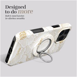 MIO Holder MagSafe Telefoon Ring - White Roses Universeel