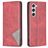 Mobigear Rhombus Slim Samsung Galaxy S23 Hoesje Bookcase - Rood
