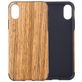 Mobigear Nature iPhone XS Hoesje Flexibel TPU Backcover - Teak
