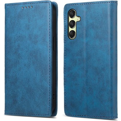 Mobigear Wallet Samsung Galaxy A17 Hoesje Bookcase Portemonnee - Blauw