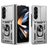 Mobigear Armor Ring Cam Slide Samsung Galaxy Z Fold 8 Ultra Hoesje Hardcase Backcover Shockproof met Ringhouder en Camera Slider - Zilver