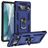 Mobigear Armor Ring Google Pixel 7 Pro Hoesje Hardcase Backcover Shockproof met Ringhouder - Blauw