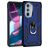 Mobigear Armor Ring Motorola Edge 30 Pro Hoesje Hardcase Backcover Shockproof met Ringhouder - Blauw
