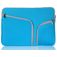 Mobigear Double Zipper Neopreen Laptop Sleeve 15 - 16 inch Laptop hoes - Blauw