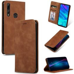 Mobigear Retro Slim Huawei P Smart Plus (2019) Hoesje Bookcase - Bruin