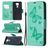 Mobigear Butterfly Xiaomi Redmi Note 9 Hoesje Bookcase Portemonnee - Turquoise