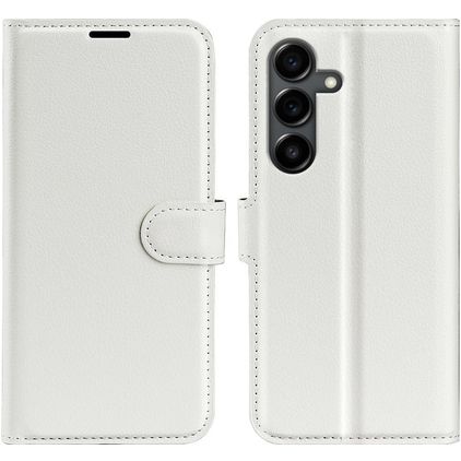 Mobigear Classic Samsung Galaxy S25 FE Hoesje Bookcase Portemonnee - Wit